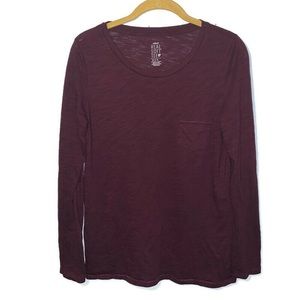 Aerie Long Sleeve Scoop Neck Tee